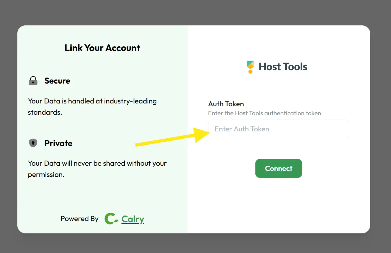 Host Tools PMS Integration Guides - Link Your Account screen