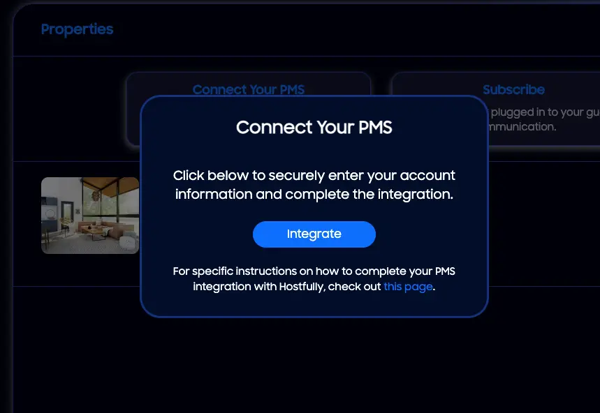 HostBuddy Connect Your PMS integration guide with Hostfully