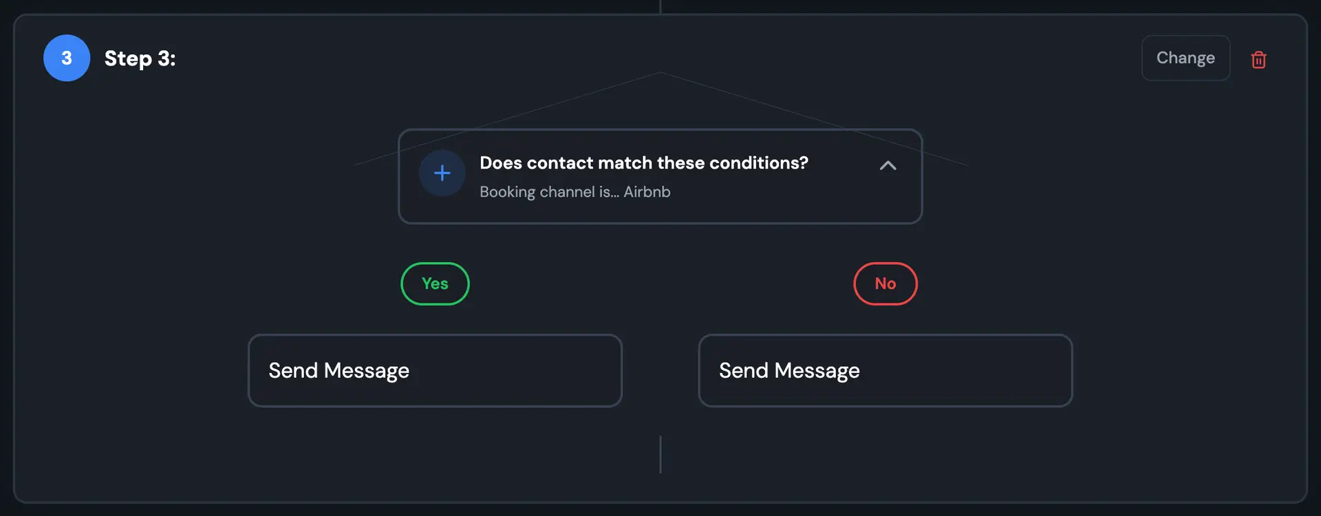 HostBuddy AI Messaging Overview Step 3 Conditional Messaging